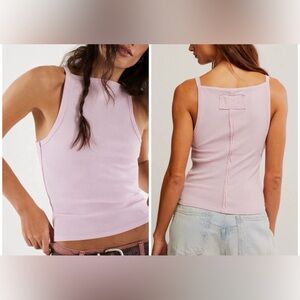 NWT Free People We The Free Mia Tank - pink a boo pink rose - XS, S, M, L